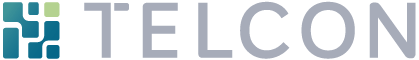 Das Logo der Firma Telcon GmbH in Saarbrücken.