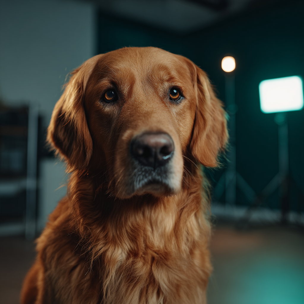 Das Foto zeigt Rosie, den Bürohund der Telcon GmbH.